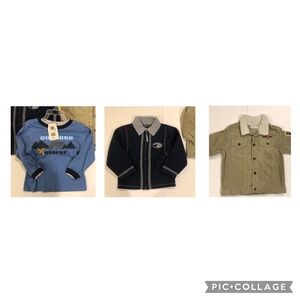 Lot of 3T boys clothing long sleeve shirt and jackets